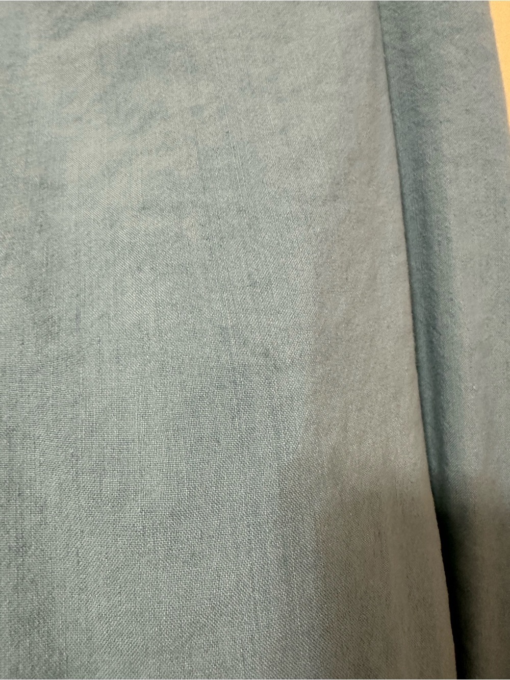J. Jill Linen Blend Lined A-line Multi-slit MIDI Skirt Women M Dusty Aqua - Picture 2 of 5